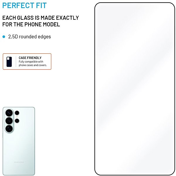 Schutzglas FIXED FullGlue-Cover mit Applikator für Samsung Galaxy S26 Ultra 2Stk schwarz ...