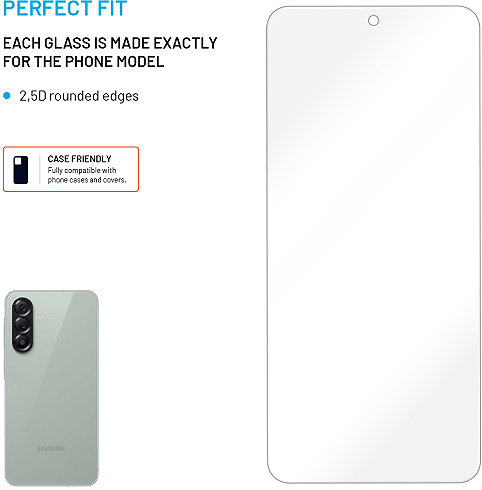 Glass Screen Protector FIXED for Samsung Galaxy A57 5G 2pcs in the package clear ...
