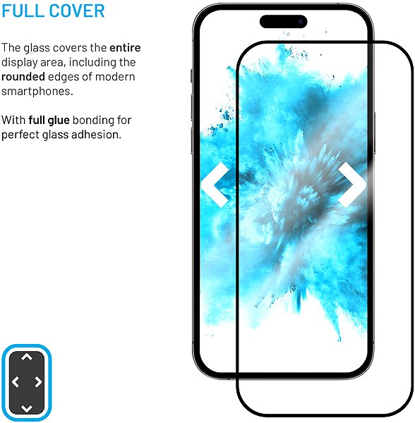 Glass Screen Protector FIXED Full-Cover Glue with Applicator for Xiaomi Redmi A7 Pro 4G, 2-Pack, Black ...