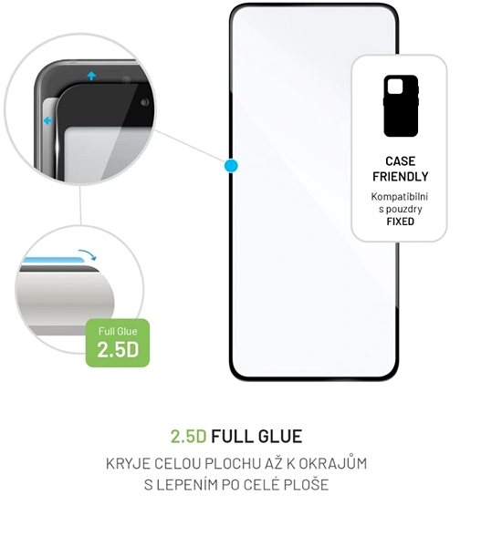 Glass Screen Protector FIXED FullGlue-Cover for POCO F6 5G black ...