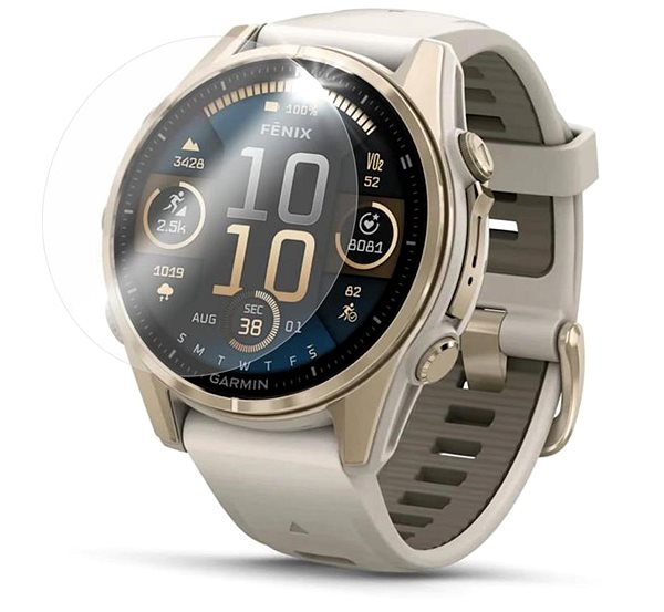 Glass Screen Protector FIXED for Garmin Fenix 8 (43mm) 2 pcs in pack clear ...