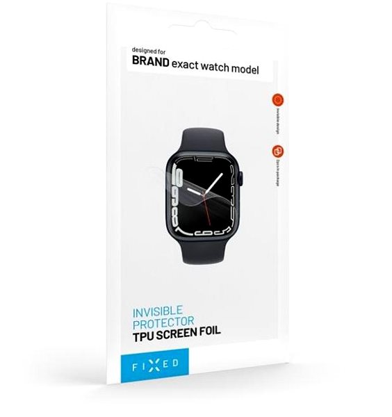 Schutzfolie FIXED Invisible Protector für Apple Watch 10 42 mm 2 Stück in einer Packung klar ...