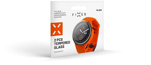 Glass Screen Protector FIXED for Garmin Fenix 8 (47mm) 2 pcs in pack clear ...