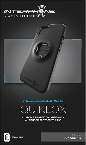 Telefon tok Interphone QUIKLOX Apple iPhone 13 Pro fekete tok ...