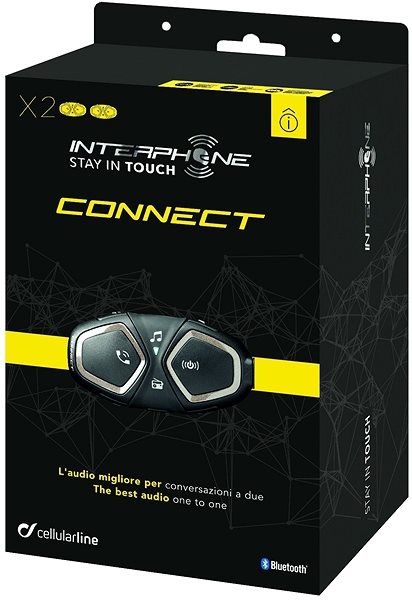 Intercom CellularLine Interphone CONNECT Twin Pack ...