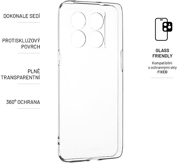Telefon tok FIXED OnePlus 10T átlátszó tok ...