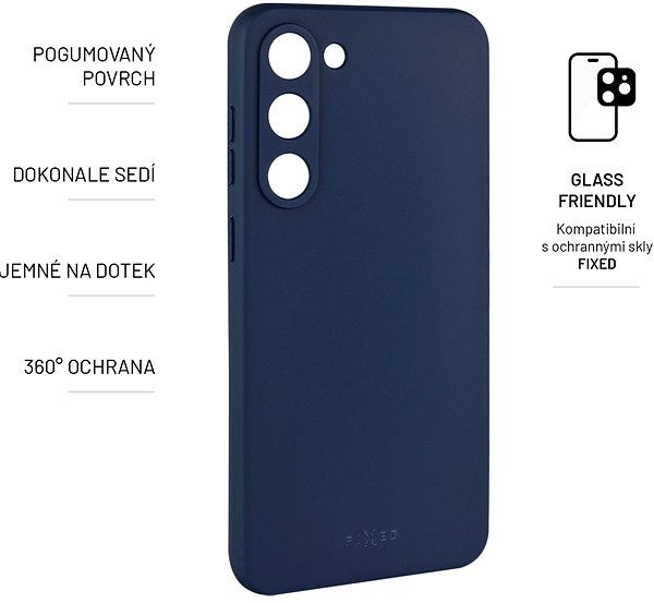 Telefon tok FIXED Story Samsung Galaxy S23+ kék tok ...