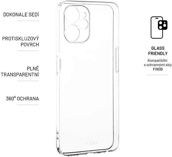 Handyhülle FIXED Cover für Realme 9i 5G - transparent ...
