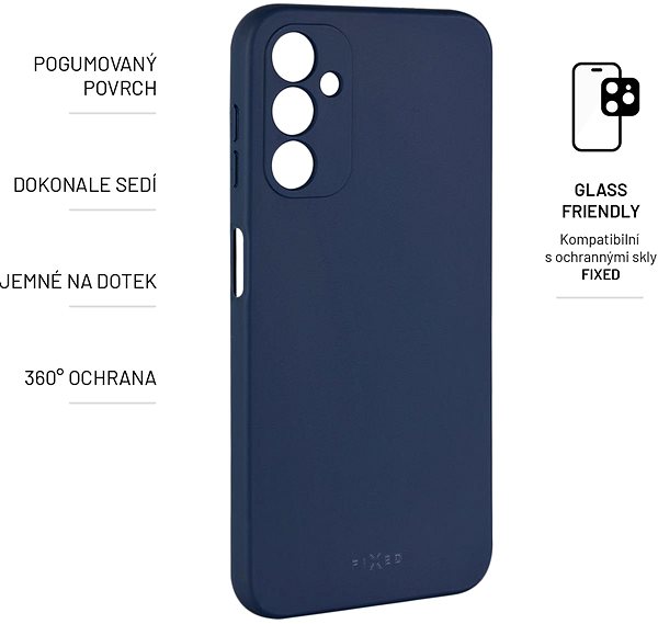 Handyhülle FIXED Story für Samsung Galaxy A14/A14  5G blau ...