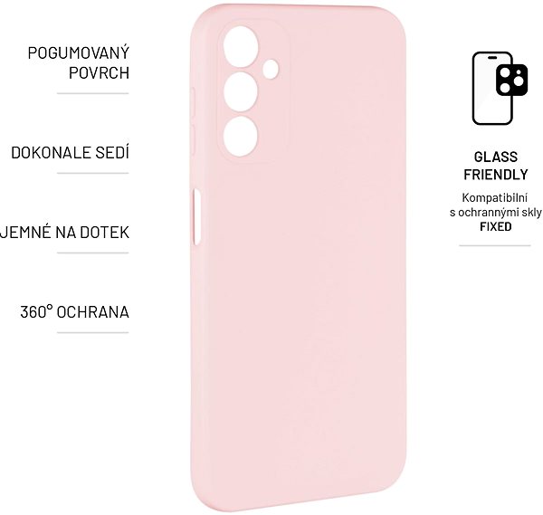 Handyhülle FIXED Story für Samsung Galaxy A14/A14  5G rosa ...