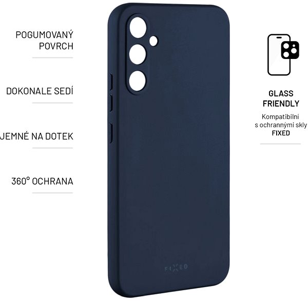 Kryt na mobil FIXED Story pre Samsung Galaxy A34 5G modrý