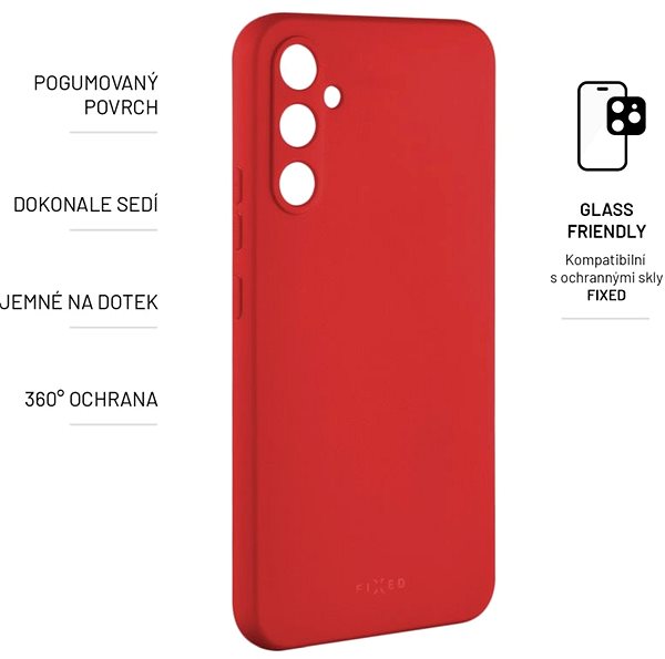 Telefon tok FIXED Story a Samsung Galaxy A34 5G készülékhez piros ...