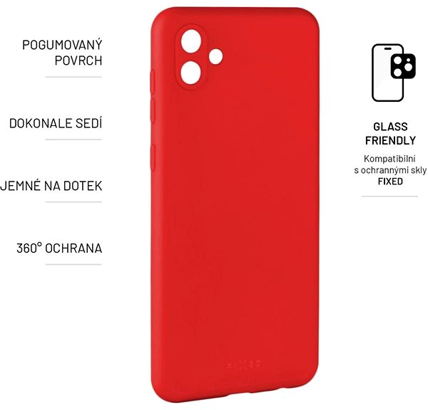 Handyhülle FIXED Story für Samsung Galaxy A04 rot ...