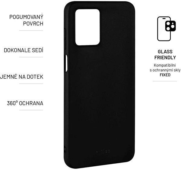 Handyhülle FIXED Story Cover für Motorola Moto G53 5G - schwarz ...