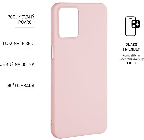 Kryt na mobil FIXED Story na Motorola Moto G13 ružový ...