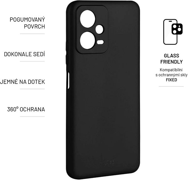 Handyhülle FIXED Story Cover für Xiaomi Redmi Note 12 5G - schwarz ...