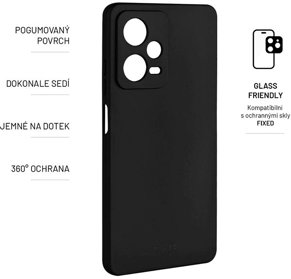 Handyhülle FIXED Story Cover für Xiaomi Redmi Note 12 Pro 5G - schwarz ...