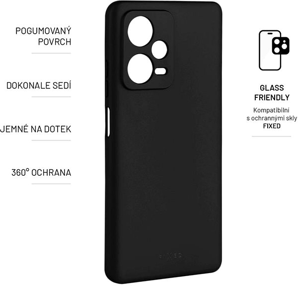 Handyhülle FIXED Story Cover für Xiaomi Redmi Note 12 Pro+ - schwarz ...