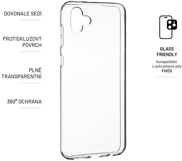 Handyhülle FIXED Cover für Samsung Galaxy A04 - transparent ...