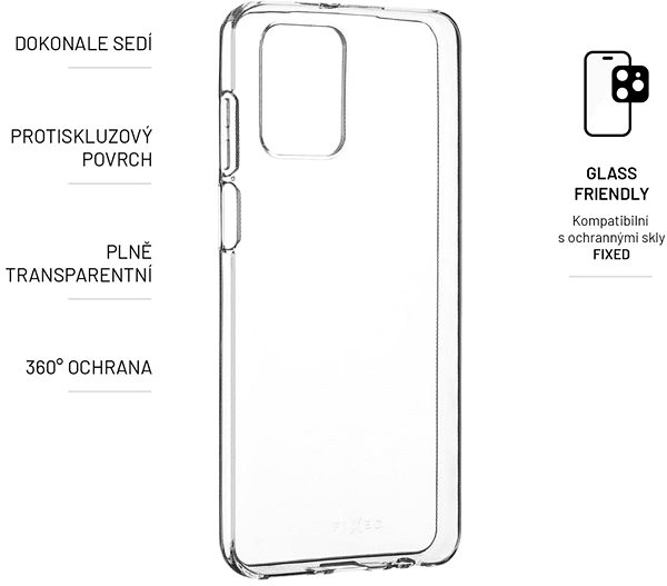 Handyhülle FIXED Cover für Motorola Moto G73 5G - transparent ...