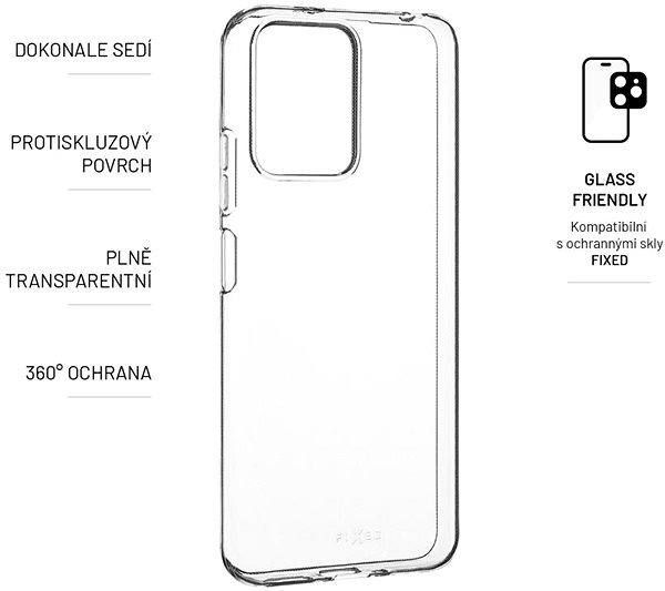 Handyhülle FIXED Cover für Xiaomi Redmi Note 12 5G - transparent ...
