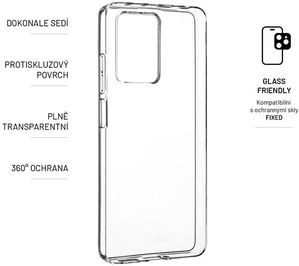 Handyhülle FIXED Cover für Xiaomi Redmi Note 12 Pro 5G - transparent ...