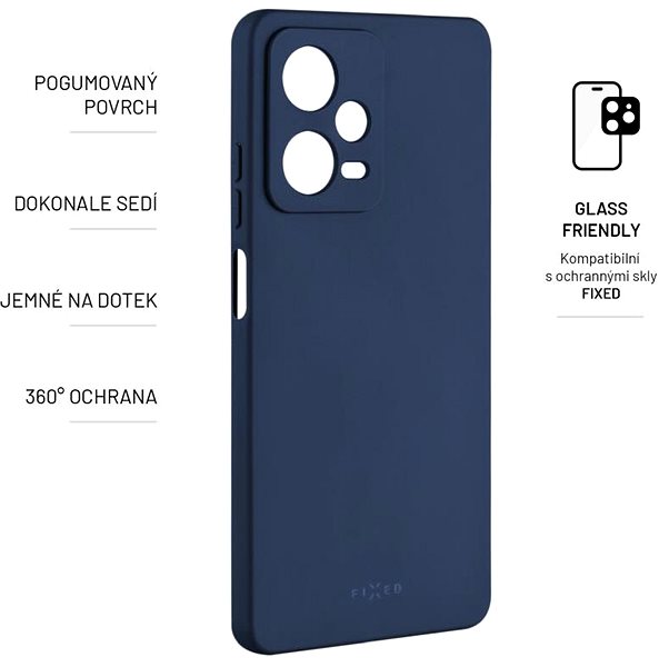 Handyhülle FIXED Story Cover für Xiaomi Redmi Note 12 Pro 5G - blau ...