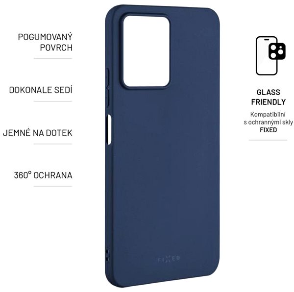 Handyhülle FIXED Story Cover für Xiaomi Redmi Note 12 - blau ...