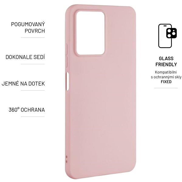 Telefon tok FIXED Story Xiaomi Redmi Note 12 rózsaszín tok ...