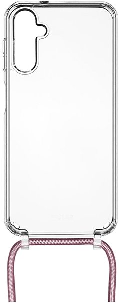 Handyhülle FIXED Pure Neck mit rosa Lanyard für Samsung Galaxy A14/A14 5G ...