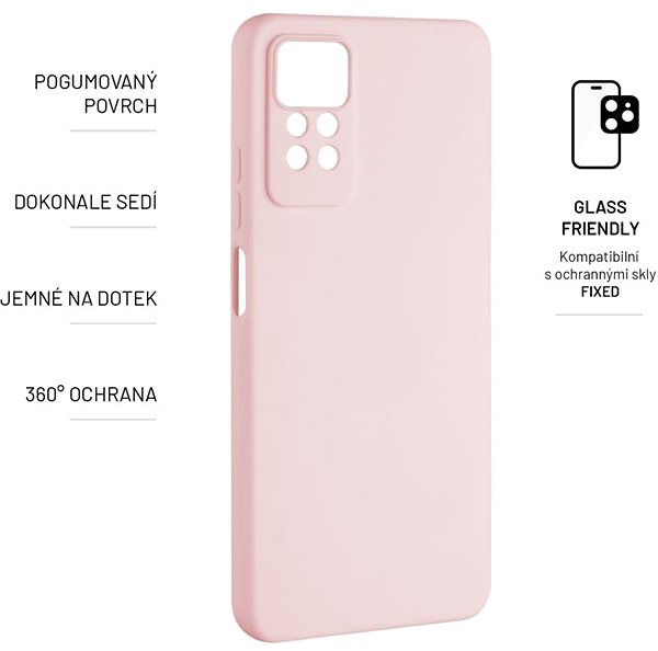 Telefon tok FIXED Story Xiaomi Redmi Note 12 Pro rózsaszín tok ...