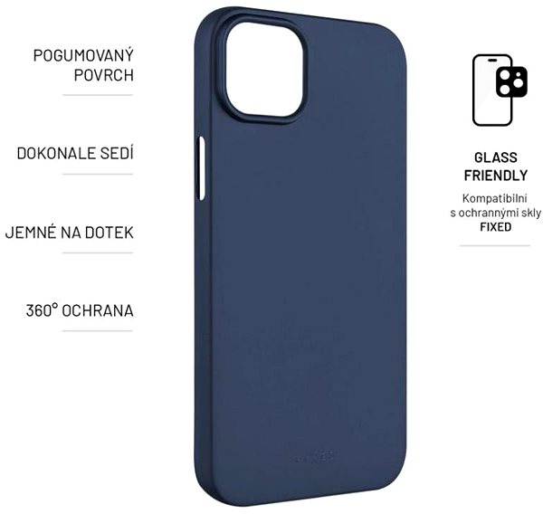 Handyhülle FIXED Story für das Apple iPhone 15 Plus blau ...