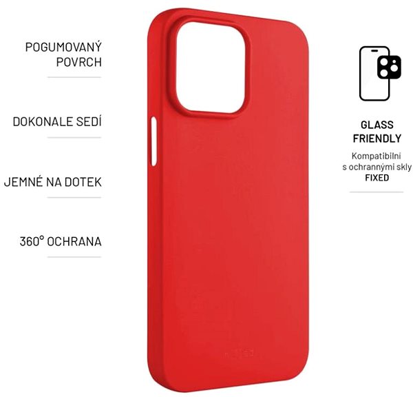 Handyhülle FIXED Story für das Apple iPhone 15 Pro rot ...