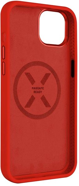 Handyhülle FIXED MagFlow mit MagSafe Unterstützung für Apple iPhone 15 rot ...