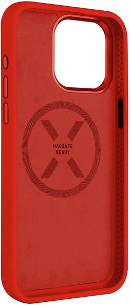 Kryt na mobil FIXED MagFlow s podporou MagSafe na Apple iPhone 15 Pro červený ...