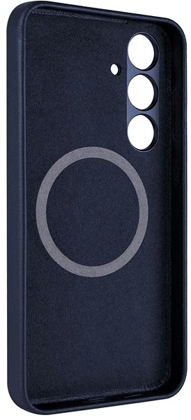 Kryt na mobil FIXED MagLeather s podporou MagSafe na Samsung Galaxy S24 modrý ...