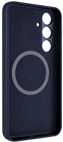 Kryt na mobil FIXED MagLeather s podporou MagSafe na Samsung Galaxy S24+ modrý ...