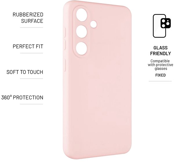 Telefon tok FIXED Story Samsung Galaxy S24 rózsaszín tok ...