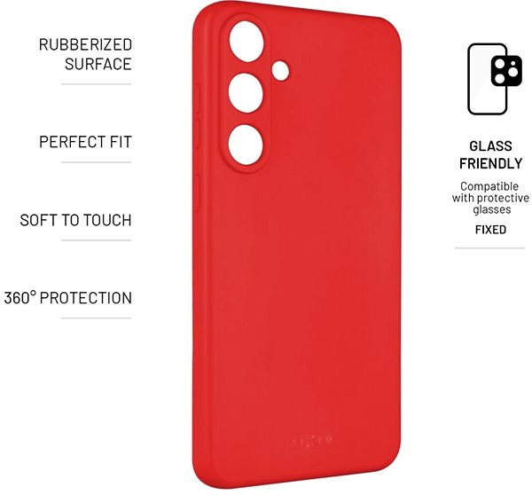 Kryt na mobil FIXED Story na Samsung Galaxy S24+ červený ...