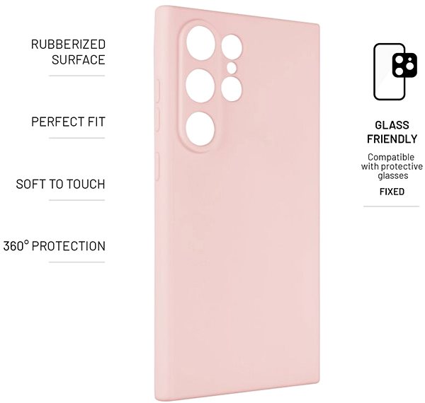 Kryt na mobil FIXED Story na Samsung Galaxy S24 Ultra ružový ...