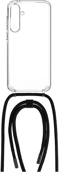 Handyhülle FIXED Pure Neck mit schwarzem Lanyard für Samsung Galaxy A55 5G ...