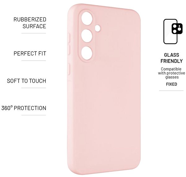 Handyhülle FIXED Story für Samsung Galaxy A35 5G rosa ...