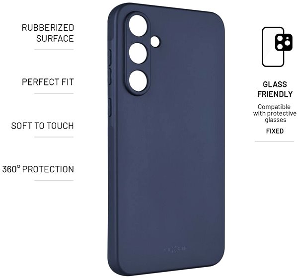 Handyhülle FIXED Story für Samsung Galaxy A55 5G blau ...
