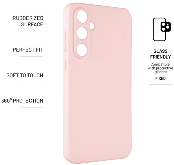 Kryt na mobil FIXED Story na Samsung Galaxy A55 5G ružový ...