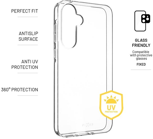 Handyhülle FIXED Slim AntiUV für Samsung Galaxy A35 5G transparent ...