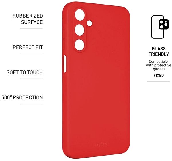Handyhülle FIXED Story für Samsung Galaxy A25 5G rot ...