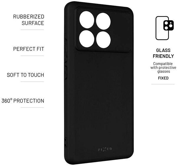 Handyhülle FIXED Story für POCO X6 Pro 5G schwarz ...