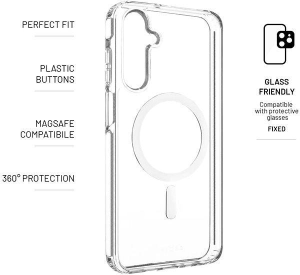 Handyhülle FIXED MagPure mit Magsafe Unterstützung für Samsung Galaxy A25 5G, klar ...