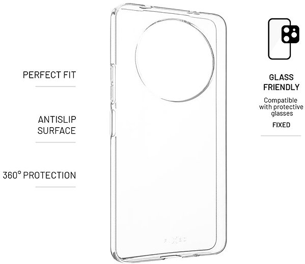 Handyhülle FIXED für Xiaomi Redmi A3/A3x/POCO C61 transparent ...