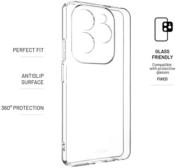 Handyhülle FIXED für das Tecno Spark 20 Pro klar ...